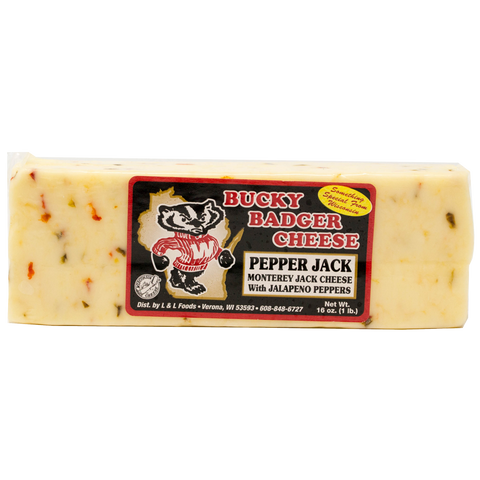 Bucky Badger Pepper Jack Cheese