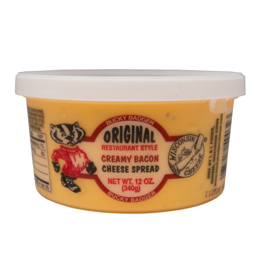 Bucky Badger Bacon Restaurant Style Cheese Spread Bucky Badger Cheese