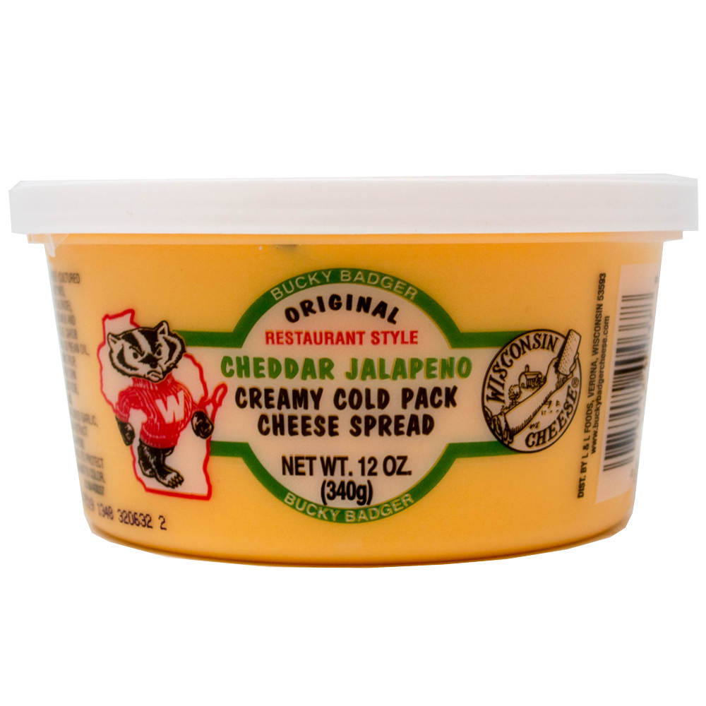 Bucky Badger Jalapeño Cheddar Restaurant Style Cheese Spread – Bucky ...