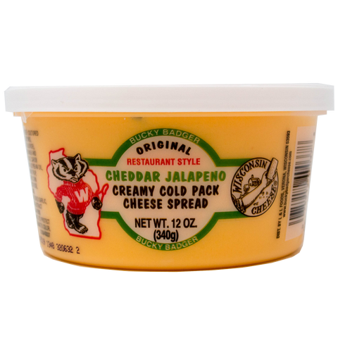 Bucky Badger Jalapeño Cheddar Restaurant Style Cheese Spread
