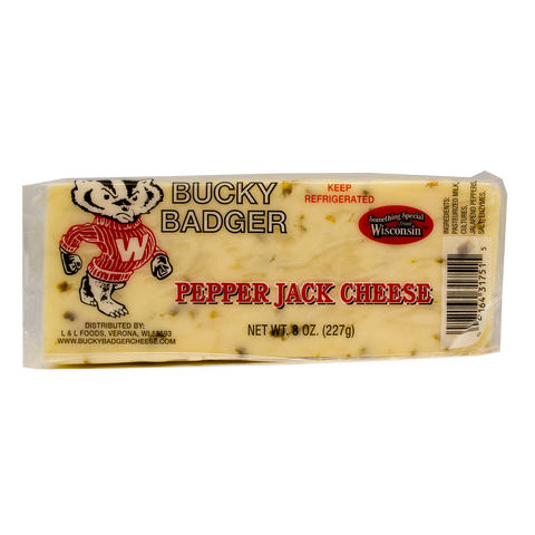 Bucky Badger Exact Weight Pepper Jack Cheese