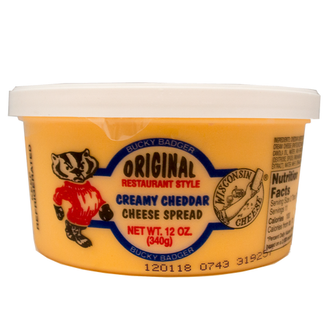 Bucky Badger Sharp Cheddar Restaurant Style Cheese Spread