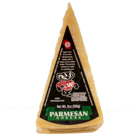 Bucky Badger Parmesan Cheese Wedge