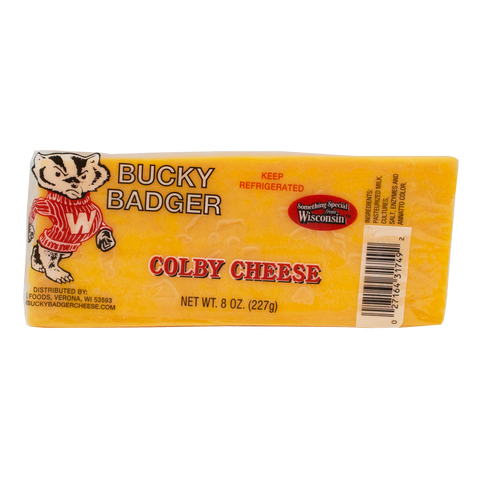 Bucky Badger Exact Weight Colby Cheese