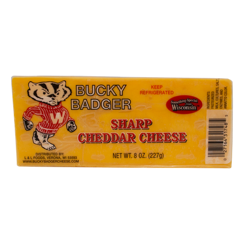Bucky Badger Exact Weight Sharp Cheddar Cheese