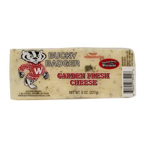 Bucky Badger Exact Weight Garden Vegetable Cheese