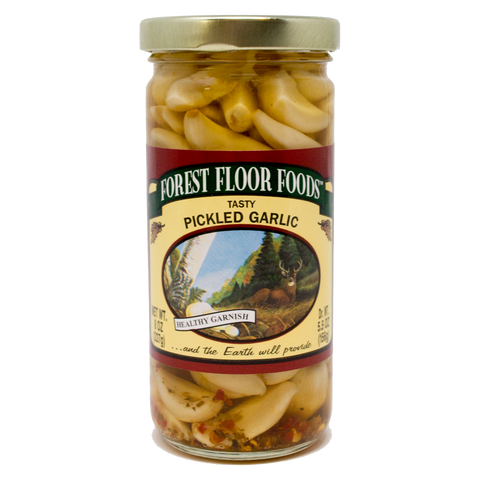 Forest Floor Pickled Garlic Cloves
